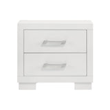 2 Drawers MDF Nightstand in Cream White Finish B016P254531