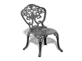 5-Piece Set Of All-Weather Cast Aluminum Dining Furniture Set With Black Frame 46190024