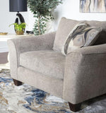 Camero Fabric Pillowback Arm Chair, Gray T2574P195452