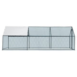 20 x 10 ft Large Metal Chicken Coop, Walk-in Poultry Cage Chicken Hen Run House with Waterproof 67665023