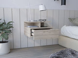 Adele Floating Nightstand with Drawer and Open Storage Shelves B200P188832