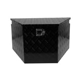 ZNTS 33 Inch Heavy Duty Diamond Plate Aluminum Trailer Tongue Box Pickup Truck Tool Box Storage Organizer W1239125503