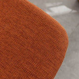 Porth Fabric Kitchen 28.25" Counter Height Stools, Set of 2, Orange T2574P165089