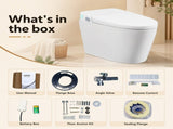 Smart Toilet With Bidet Built In, One-piece Bidet Toilet Auto Flush, Auto Open/Close,Heated W3598P508851