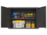 Metal Wall-Mounted Tool Storage Cabinet with 2 Locking Door 1 adjustable Shelf 1 Opened Drawer for 75192914