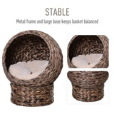 19.75" L x 16.5" W x 23.5" H cat bed with upholstered, cat basket bed cat house 62805629