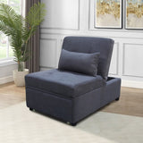 Folding Ottoman Sofa Bed Dark Gray W2297P216458