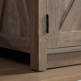 Farmhouse Barn door TV Media Stand Modern Entertainment Console for TV Up to 65" with Open and W2275P149121