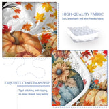 3PCS Colorful Oil Painting Pumpkin Pattern Quilt Set Queen Size for All Seasons Flower Fall Leaves 33445904