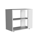 Garden 19,7" High Side Table , End Table, Sofa Table with Two Shelves White B070P286461