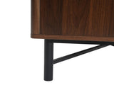 Functional 4-Door TV Cabinet 2 Storage Spaces, Adjustable Shelves, Ideal for Living Room N779P296236C