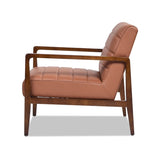 Kenneth 28" Modern-Transitional Lounge Accent Chair, Leather&Faux Leather B2719P238273