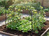 7.5 Ft Adjustable Garden Arch Trellis for Climbing Plants, PE-Coated Metal Tunnel Trellis for 48066132