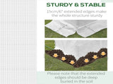 9.8' x 6.6' x 6.6' Plastic Greenhouse Cover Replacement, Heavy Duty Waterproof Tarp for Hoop House, W2225142625