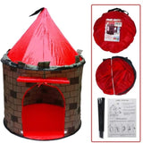 Kids Knight Castle Play Tent with 100 Pit Balls, Pop-up Play Tent with Storage Pocket 30877250