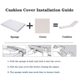 2PCS Set Outdoor Lounge Chair Cushion Replacement Patio Funiture Seat Cushion Chaise Lounge W2911P203993