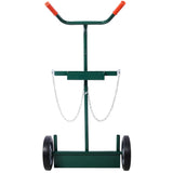 440lbs capacity Cylinder Cart,WELDING CYLINDER HAND TRUCK,Large Dual Oxygen Tank Cart Dolly With W465P175687
