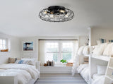 15.7'' Low Profile Bladeless Ceiling Fan with Lights Kit and Remote 6 Wind W3775P385462