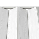 48" W Double Walled Foldable Heavy Duty Accordion Doors, White B031P295175