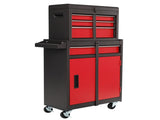 4-Drawer Locking Steel Tool Cart Red & Black 46157302