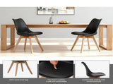 Set of four dining chairs, medieval modern style dining chairs for kitchen and dining room, with W3851P457788