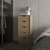 FM FURNITURE Olijato 5-Drawer Dresser for Nurseries and Bedrooms Modern Space-Saving Storage, B128P301391