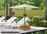 150LBS Fillable Umbrella Base with Wheels 2 Adapters for 7.5-11ft Patio Umbrellas Coffee 51494803