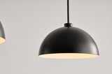 Industrial Modern Black Double Pendant Light Adjustable Ceiling Hanging Lamp with Matte Finish for W1340P251921