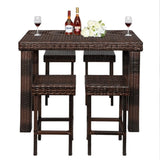 Bar Stool-Table and Chair Set of 4 Brown Gradient 99689671
