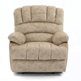 ZNTS Large Manual Recliner Chair in Fabric for Living Room, Beige W1803130582