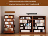(UPGRADED) Rotating Bookshelf, 360 Display Corner Bookshelf for Small Space, 6 Tier Bookcase Storage W2641P326058