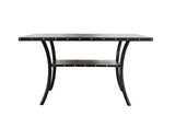 Dining Room Furniture Natural Wooden Rectangular Dining Table 1pc Counter Height Dining Table Only B011P160054