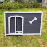 Large Wooden Dog House, Outdoor Waterproof Dog Cage, Windproof and Warm Dog Kennel Easy to Assemble W77352531