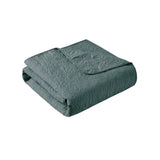 3 Piece Reversible Bedspread Set Balsam Green King B035P266674