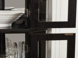Lighted Corner Curio Cabinet - Glass Display Shelf with Tempered Glass Doors, Adjustable Shelving, W1758P300129