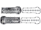 Pair Aluminum Engine Valve Cover Left & Right with Gasket Replacement for Jaguar S-Type 3.0L 25707937