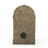 35.25" High Outdoor Weather Resistant Floor Fountain with LED Lights, Light Brown 71768.00LBRN