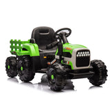 ZNTS Ride on Tractor2.0 with Trailer,24V Battery Powered Electric Tractor Toy, 200w*2motor W1396P193865