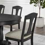 Wooden Frame Upholstered Dining Chairs set of 2,Mid Century Retro Chairs Comfor Kitchen Chairs for W2582P205329