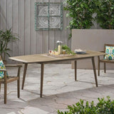 Outdoor Acacia Wood Expandable Dining Table, Gray 65428.00GRY