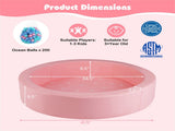 42 Inch Kids Round Foam Ball Pits with 25D Sponge Filling and Washable PU Cover 06215711