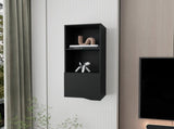 Black Wall Cabinet with One Door B062P252132