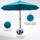 Outdoor beach umbrella/Double-Sided Market Umbrella 07431949