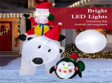 7 Feet Inflatable Santa Claus Riding Bear Inflatable Decoration 47270143