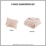 Twin/Twin XL Clip Jacquard Comforter Set B03596004