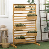 Wooden PlanterFlower shelf,Wooden Plant Trellis Stand 14901146