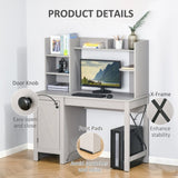 Computer Desk-Light Grey 55639837