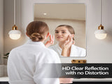 40x36 Inch Brushed Nickel Aluminium Frame Bathroom Mirror T3757P347051