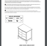 ZNTS Bedroom Furniture 3 Drawers Nightstand Gray Finish Birch Veneer Nickel Hardware Bed Side Table B01146198