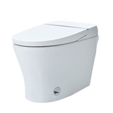 ZNTS Heated Seat Smart Toilet without Bidet, Upmarket Compact Dual Flush Toilet 1/1.28 GPF, Tank less WF314230AAA